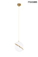 Moosee MOOSEE lampa wisząca GLOBE 20 złota metal kulisty klosz akryl mleczny E27 podsufitka i przewód złoty Moosee MOOSEE lampa wisząca GLOBE 20 złota metal kulisty klosz akryl mleczny E27 podsufitka i przewód złoty