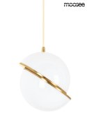 Moosee MOOSEE lampa wisząca GLOBE 20 złota metal kulisty klosz akryl mleczny E27 podsufitka i przewód złoty Moosee MOOSEE lampa wisząca GLOBE 20 złota metal kulisty klosz akryl mleczny E27 podsufitka i przewód złoty