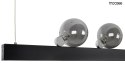 Moosee MOOSEE lampa wisząca LED LINEAL podłużny stelaż czarny stal akryl okrągłe klosze szkło dymione Moosee MOOSEE lampa wisząca LED LINEAL podłużny stelaż czarny stal akryl okrągłe klosze szkło dymione