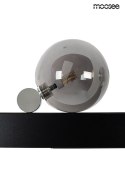Moosee MOOSEE lampa wisząca LED LINEAL podłużny stelaż czarny stal akryl okrągłe klosze szkło dymione Moosee MOOSEE lampa wisząca LED LINEAL podłużny stelaż czarny stal akryl okrągłe klosze szkło dymione
