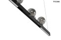 Moosee MOOSEE lampa wisząca LED LINEAL podłużny stelaż czarny stal akryl okrągłe klosze szkło dymione Moosee MOOSEE lampa wisząca LED LINEAL podłużny stelaż czarny stal akryl okrągłe klosze szkło dymione