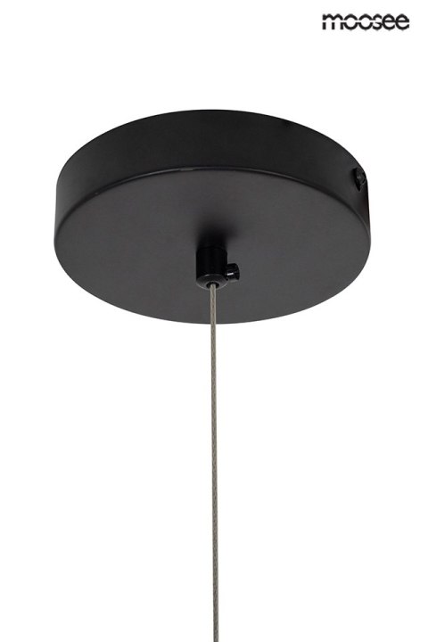 Moosee MOOSEE lampa wisząca LED LINEAL podłużny stelaż czarny stal akryl okrągłe klosze szkło dymione Moosee MOOSEE lampa wisząca LED LINEAL podłużny stelaż czarny stal akryl okrągłe klosze szkło dymione