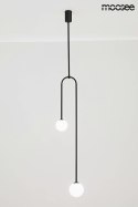 Moosee MOOSEE lampa wisząca LOW czarna metalowa klosze kuliste mleczne szkło 2xG9 Moosee MOOSEE lampa wisząca LOW czarna metalowa klosze kuliste mleczne szkło 2xG9