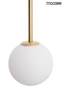 LAMPA wisząca LOW ZŁOTA metal kuliste klosze SZKŁO BIAŁE Moosee MOOSEE do domu restauracji hotelu 2xG9 LAMPA wisząca LOW ZŁOTA metal kuliste klosze SZKŁO BIAŁE Moosee MOOSEE do domu restauracji hotelu 2xG9