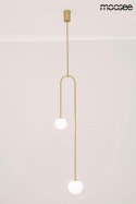 LAMPA wisząca LOW ZŁOTA metal kuliste klosze SZKŁO BIAŁE Moosee MOOSEE do domu restauracji hotelu 2xG9 LAMPA wisząca LOW ZŁOTA metal kuliste klosze SZKŁO BIAŁE Moosee MOOSEE do domu restauracji hotelu 2xG9