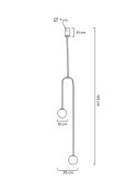LAMPA wisząca LOW ZŁOTA metal kuliste klosze SZKŁO BIAŁE Moosee MOOSEE do domu restauracji hotelu 2xG9 LAMPA wisząca LOW ZŁOTA metal kuliste klosze SZKŁO BIAŁE Moosee MOOSEE do domu restauracji hotelu 2xG9