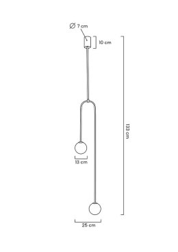 LAMPA wisząca LOW ZŁOTA metal kuliste klosze SZKŁO BIAŁE Moosee MOOSEE do domu restauracji hotelu 2xG9