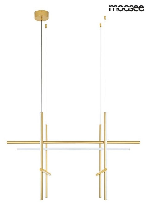 Moosee MOOSEE lampa wisząca LED MIKADO 8 złota aluminium metal osłona silikonowa Moosee MOOSEE lampa wisząca LED MIKADO 8 złota aluminium metal osłona silikonowa