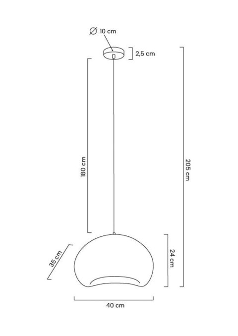 Moosee MOOSEE lampa wisząca NEST M szara Moosee MOOSEE lampa wisząca NEST M szara