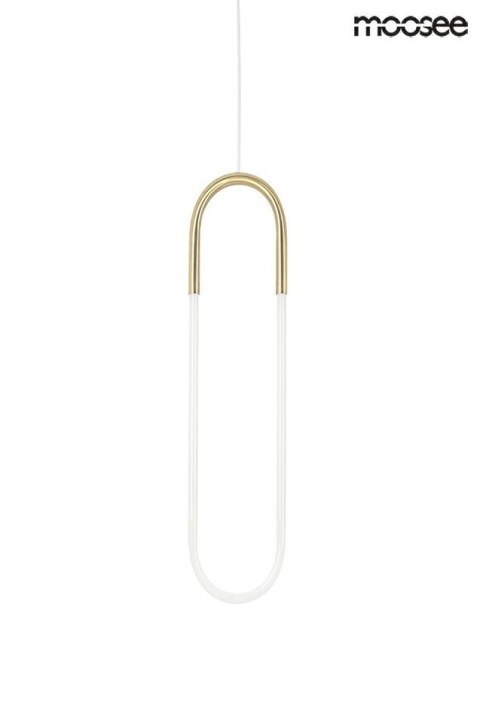 LAMPA WISZĄCA LED PUZO S Moosee MOOSEE ZŁOTA metal dolna część SZKLANA ze źródłem światła PRZYPOMINA SPINACZ LAMPA WISZĄCA LED PUZO S Moosee MOOSEE ZŁOTA metal dolna część SZKLANA ze źródłem światła PRZYPOMINA SPINACZ