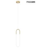 LAMPA WISZĄCA LED PUZO S Moosee MOOSEE ZŁOTA metal dolna część SZKLANA ze źródłem światła PRZYPOMINA SPINACZ LAMPA WISZĄCA LED PUZO S Moosee MOOSEE ZŁOTA metal dolna część SZKLANA ze źródłem światła PRZYPOMINA SPINACZ