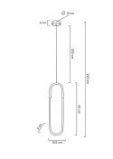 LAMPA WISZĄCA LED PUZO S Moosee MOOSEE ZŁOTA metal dolna część SZKLANA ze źródłem światła PRZYPOMINA SPINACZ LAMPA WISZĄCA LED PUZO S Moosee MOOSEE ZŁOTA metal dolna część SZKLANA ze źródłem światła PRZYPOMINA SPINACZ