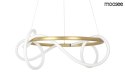 LAMPA WISZĄCA sufitowa LED SERPIENTE 60 ZŁOTA metal ELASTYCZNY WĄŻ w oplocie z tkaniny BIAŁY Moosee MOOSEE LAMPA WISZĄCA sufitowa LED SERPIENTE 60 ZŁOTA metal ELASTYCZNY WĄŻ w oplocie z tkaniny BIAŁY Moosee MOOSEE