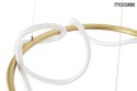 LAMPA WISZĄCA sufitowa LED SERPIENTE 60 ZŁOTA metal ELASTYCZNY WĄŻ w oplocie z tkaniny BIAŁY Moosee MOOSEE LAMPA WISZĄCA sufitowa LED SERPIENTE 60 ZŁOTA metal ELASTYCZNY WĄŻ w oplocie z tkaniny BIAŁY Moosee MOOSEE