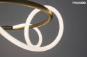 LAMPA WISZĄCA sufitowa LED SERPIENTE 60 ZŁOTA metal ELASTYCZNY WĄŻ w oplocie z tkaniny BIAŁY Moosee MOOSEE LAMPA WISZĄCA sufitowa LED SERPIENTE 60 ZŁOTA metal ELASTYCZNY WĄŻ w oplocie z tkaniny BIAŁY Moosee MOOSEE