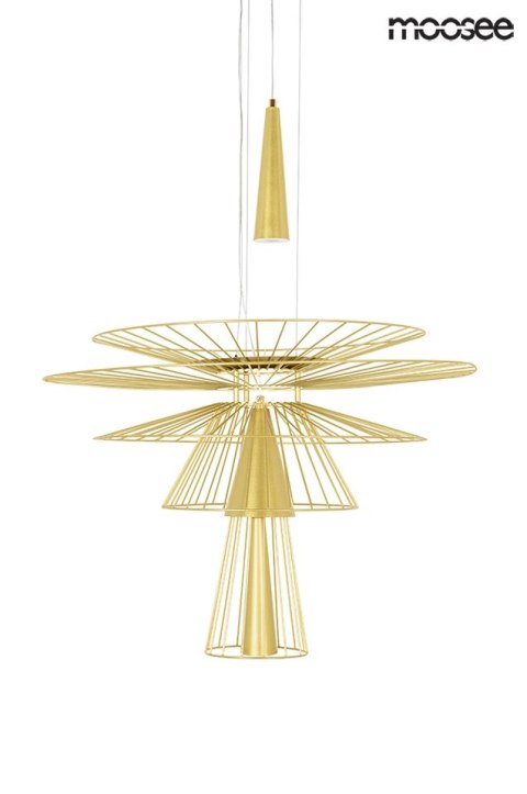 LAMPA WISZĄCA SESTO ZŁOTA METALOWA 2xGU10 Moosee MOOSEE LAMPA WISZĄCA SESTO ZŁOTA METALOWA 2xGU10 Moosee MOOSEE