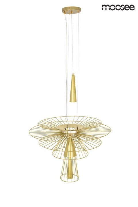LAMPA WISZĄCA SESTO ZŁOTA METALOWA 2xGU10 Moosee MOOSEE LAMPA WISZĄCA SESTO ZŁOTA METALOWA 2xGU10 Moosee MOOSEE