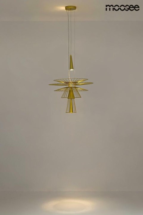 LAMPA WISZĄCA SESTO ZŁOTA METALOWA 2xGU10 Moosee MOOSEE LAMPA WISZĄCA SESTO ZŁOTA METALOWA 2xGU10 Moosee MOOSEE