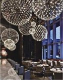 Moosee MOOSEE lampa wisząca LED STELLAR 90 srebrna metal do domu biura hotelu restauracji