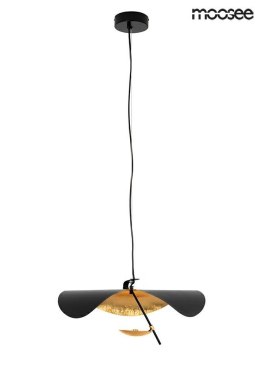 Moosee MOOSEE lampa wisząca LED STING RAY 40 metalowa czarna mat / złota do domu lokalu