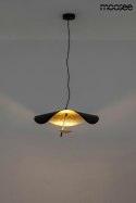 Moosee MOOSEE lampa wisząca LED STING RAY 60 czarna mat / złota metalowa do biura lokalu domu