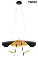 Moosee MOOSEE lampa wisząca sufitowa LED STING RAY 80 czarna mat / złota metalowa do domu lokalu biura