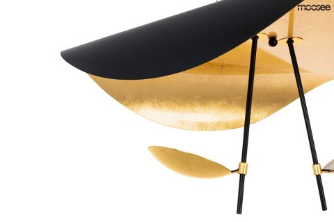 Moosee MOOSEE lampa wisząca sufitowa LED STING RAY 80 czarna mat / złota metalowa do domu lokalu biura Moosee MOOSEE lampa wisząca sufitowa LED STING RAY 80 czarna mat / złota metalowa do domu lokalu biura