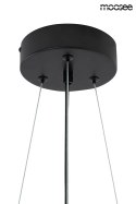 Moosee MOOSEE lampa wisząca sufitowa LED STING RAY 80 czarna mat / złota metalowa do domu lokalu biura