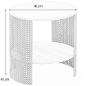 ŁAWA OKRĄGŁA STOLIK Z PÓŁKĄ TRAFICA Halmar MDF + okleina NATURALNY / stal malowana proszkowo CZARNY FI 41 ŁAWA OKRĄGŁA STOLIK Z PÓŁKĄ TRAFICA Halmar MDF + okleina NATURALNY / stal malowana proszkowo CZARNY FI 41