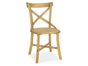 SIGNAL KRZESŁO LARS BRĄZ MIODOWY - drewniane, stabilne krzesło do jadalni, salonu