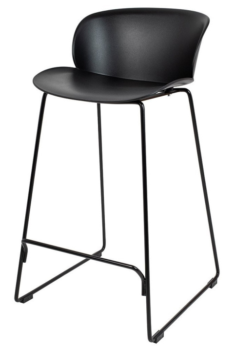 HOKER KRZESŁO BAROWE ALTO 66 King Home CZARNE SIEDZISKO I OPARCIE TWORZYWO PP podstawa stal malowana proszkowo Z PODNÓŻKIEM HOKER KRZESŁO BAROWE ALTO 66 King Home CZARNE SIEDZISKO I OPARCIE TWORZYWO PP podstawa stal malowana proszkowo Z PODNÓŻKIEM