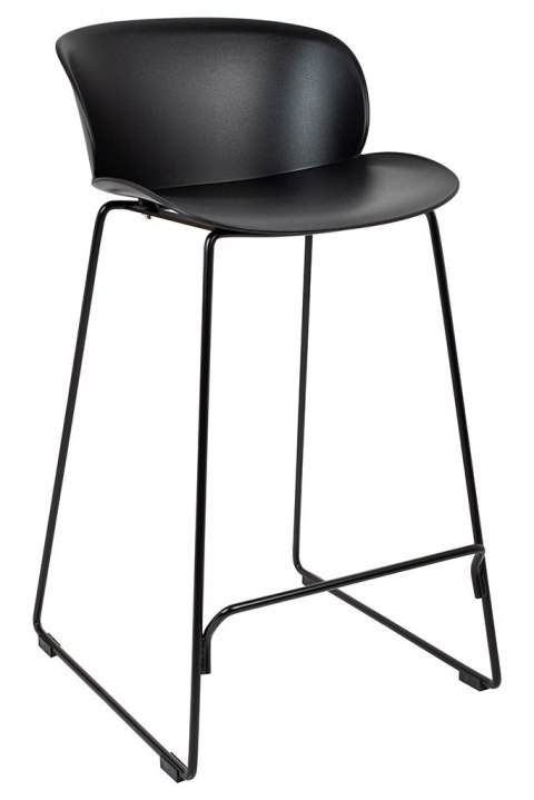 HOKER KRZESŁO BAROWE ALTO 66 King Home CZARNE SIEDZISKO I OPARCIE TWORZYWO PP podstawa stal malowana proszkowo Z PODNÓŻKIEM HOKER KRZESŁO BAROWE ALTO 66 King Home CZARNE SIEDZISKO I OPARCIE TWORZYWO PP podstawa stal malowana proszkowo Z PODNÓŻKIEM