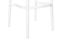 King Home Hoker Krzesło barowe COUNTRY białe tworzywo PP siedzisko plecionka można sztaplować