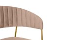 HOKER KRZESŁO BAROWE MARGO 65 tapicerowane WELUR KHAKI / BEŻOWY podstawa METAL ZŁOTY błyszczący King Home HOKER KRZESŁO BAROWE MARGO 65 tapicerowane WELUR KHAKI / BEŻOWY podstawa METAL ZŁOTY błyszczący King Home