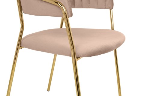 HOKER KRZESŁO BAROWE MARGO 65 tapicerowane WELUR KHAKI / BEŻOWY podstawa METAL ZŁOTY błyszczący King Home HOKER KRZESŁO BAROWE MARGO 65 tapicerowane WELUR KHAKI / BEŻOWY podstawa METAL ZŁOTY błyszczący King Home