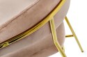HOKER KRZESŁO BAROWE MARGO 65 tapicerowane WELUR KHAKI / BEŻOWY podstawa METAL ZŁOTY błyszczący King Home HOKER KRZESŁO BAROWE MARGO 65 tapicerowane WELUR KHAKI / BEŻOWY podstawa METAL ZŁOTY błyszczący King Home