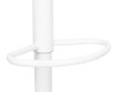 King Home Hoker Krzesło barowe SNAP BAR TAP regulowane białe obrotowe siedzisko tworzywo poduszka szara podstawa metal podnóżek King Home Hoker Krzesło barowe SNAP BAR TAP regulowane białe obrotowe siedzisko tworzywo poduszka szara podstawa metal podnóżek