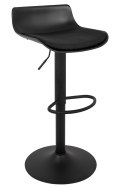 King Home Hoker Krzesło barowe SNAP BAR TAP regulowane czarne obrotowe siedzisko z tworzywa z poduszką podstawa metal podnóżek King Home Hoker Krzesło barowe SNAP BAR TAP regulowane czarne obrotowe siedzisko z tworzywa z poduszką podstawa metal podnóżek
