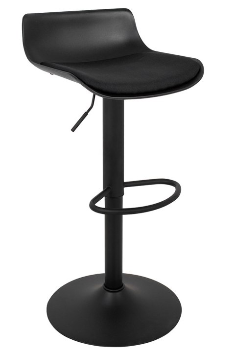 King Home Hoker Krzesło barowe SNAP BAR TAP regulowane czarne obrotowe siedzisko z tworzywa z poduszką podstawa metal podnóżek King Home Hoker Krzesło barowe SNAP BAR TAP regulowane czarne obrotowe siedzisko z tworzywa z poduszką podstawa metal podnóżek