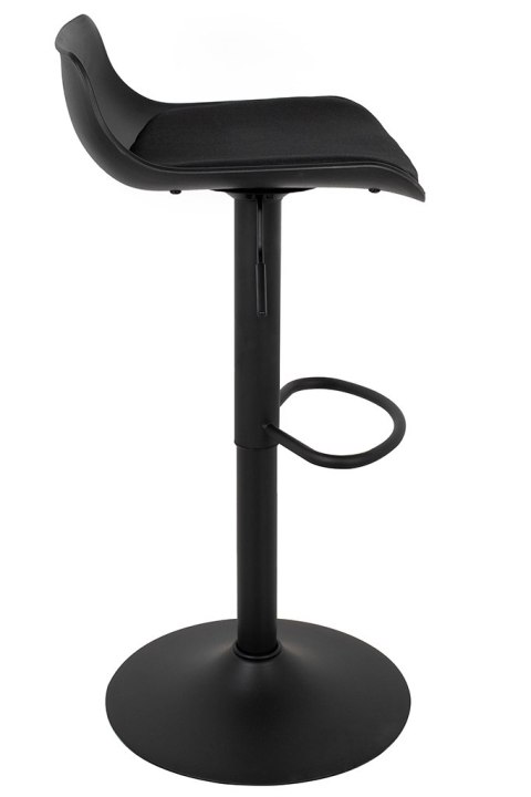 King Home Hoker Krzesło barowe SNAP BAR TAP regulowane czarne obrotowe siedzisko z tworzywa z poduszką podstawa metal podnóżek King Home Hoker Krzesło barowe SNAP BAR TAP regulowane czarne obrotowe siedzisko z tworzywa z poduszką podstawa metal podnóżek