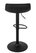 King Home Hoker Krzesło barowe SNAP BAR TAP regulowane czarne obrotowe siedzisko z tworzywa z poduszką podstawa metal podnóżek King Home Hoker Krzesło barowe SNAP BAR TAP regulowane czarne obrotowe siedzisko z tworzywa z poduszką podstawa metal podnóżek