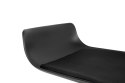 King Home Hoker Krzesło barowe SNAP BAR TAP regulowane czarne obrotowe siedzisko z tworzywa z poduszką podstawa metal podnóżek