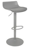 King Home Hoker Krzesło barowe SNAP BAR TAP regulowane szare obrotowe siedzisko z tworzywa z poduszką podstawa metal podnóżek King Home Hoker Krzesło barowe SNAP BAR TAP regulowane szare obrotowe siedzisko z tworzywa z poduszką podstawa metal podnóżek
