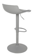 King Home Hoker Krzesło barowe SNAP BAR TAP regulowane szare obrotowe siedzisko z tworzywa z poduszką podstawa metal podnóżek King Home Hoker Krzesło barowe SNAP BAR TAP regulowane szare obrotowe siedzisko z tworzywa z poduszką podstawa metal podnóżek