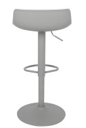 King Home Hoker Krzesło barowe SNAP BAR TAP regulowane szare obrotowe siedzisko z tworzywa z poduszką podstawa metal podnóżek King Home Hoker Krzesło barowe SNAP BAR TAP regulowane szare obrotowe siedzisko z tworzywa z poduszką podstawa metal podnóżek
