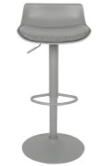 King Home Hoker Krzesło barowe SNAP BAR TAP regulowane szare obrotowe siedzisko z tworzywa z poduszką podstawa metal podnóżek King Home Hoker Krzesło barowe SNAP BAR TAP regulowane szare obrotowe siedzisko z tworzywa z poduszką podstawa metal podnóżek