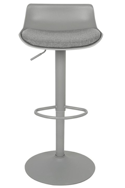 King Home Hoker Krzesło barowe SNAP BAR TAP regulowane szare obrotowe siedzisko z tworzywa z poduszką podstawa metal podnóżek King Home Hoker Krzesło barowe SNAP BAR TAP regulowane szare obrotowe siedzisko z tworzywa z poduszką podstawa metal podnóżek