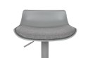 King Home Hoker Krzesło barowe SNAP BAR TAP regulowane szare obrotowe siedzisko z tworzywa z poduszką podstawa metal podnóżek King Home Hoker Krzesło barowe SNAP BAR TAP regulowane szare obrotowe siedzisko z tworzywa z poduszką podstawa metal podnóżek