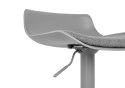 King Home Hoker Krzesło barowe SNAP BAR TAP regulowane szare obrotowe siedzisko z tworzywa z poduszką podstawa metal podnóżek King Home Hoker Krzesło barowe SNAP BAR TAP regulowane szare obrotowe siedzisko z tworzywa z poduszką podstawa metal podnóżek