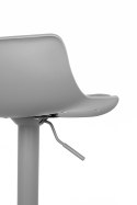 King Home Hoker Krzesło barowe SNAP BAR TAP regulowane szare obrotowe siedzisko z tworzywa z poduszką podstawa metal podnóżek King Home Hoker Krzesło barowe SNAP BAR TAP regulowane szare obrotowe siedzisko z tworzywa z poduszką podstawa metal podnóżek